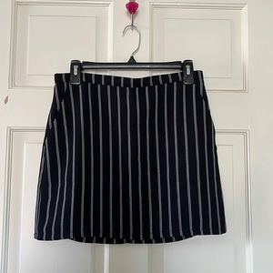 Striped Navy Mini Skirt